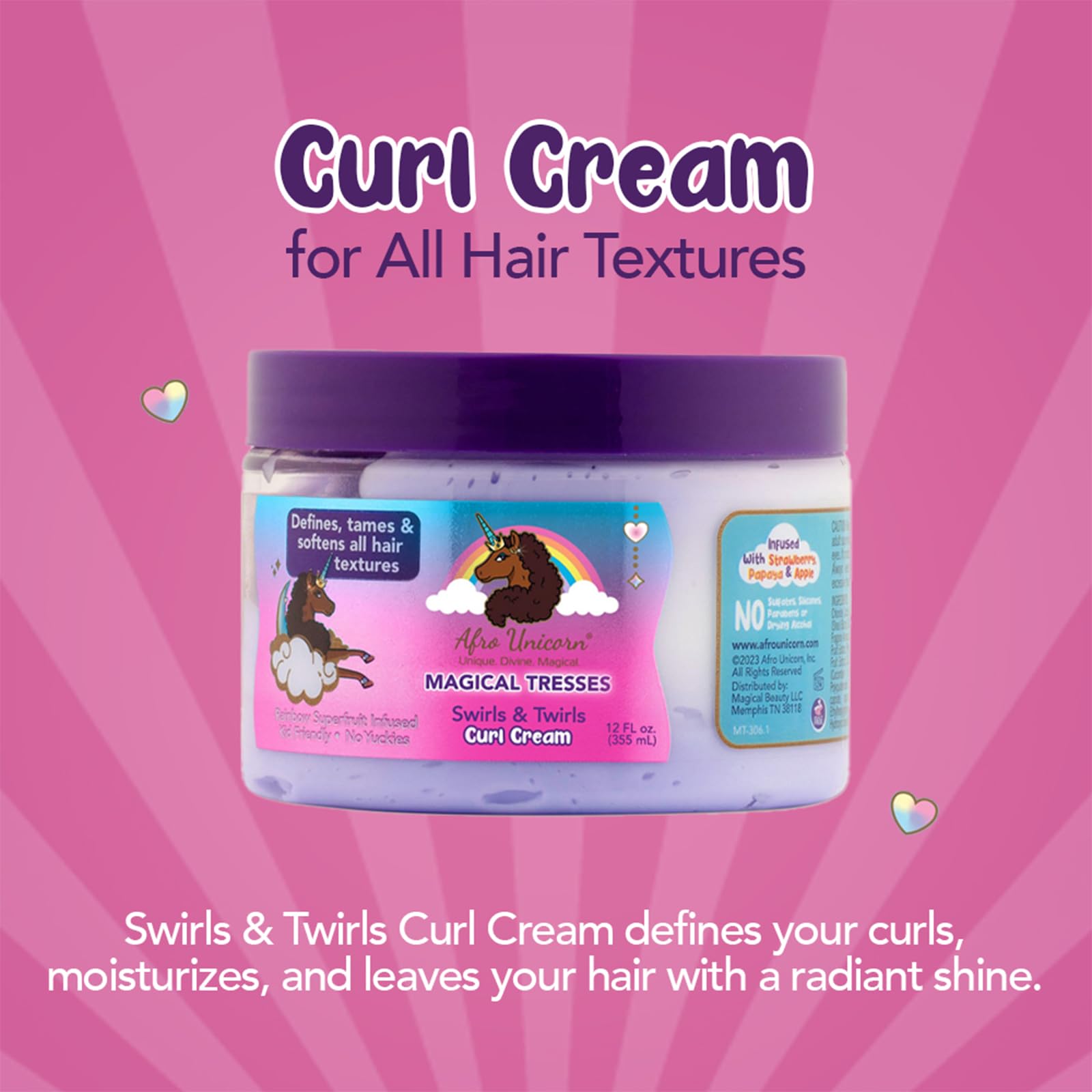 Magical Tresses ingrédients beurre nourrissant pour hydrater les boucles.