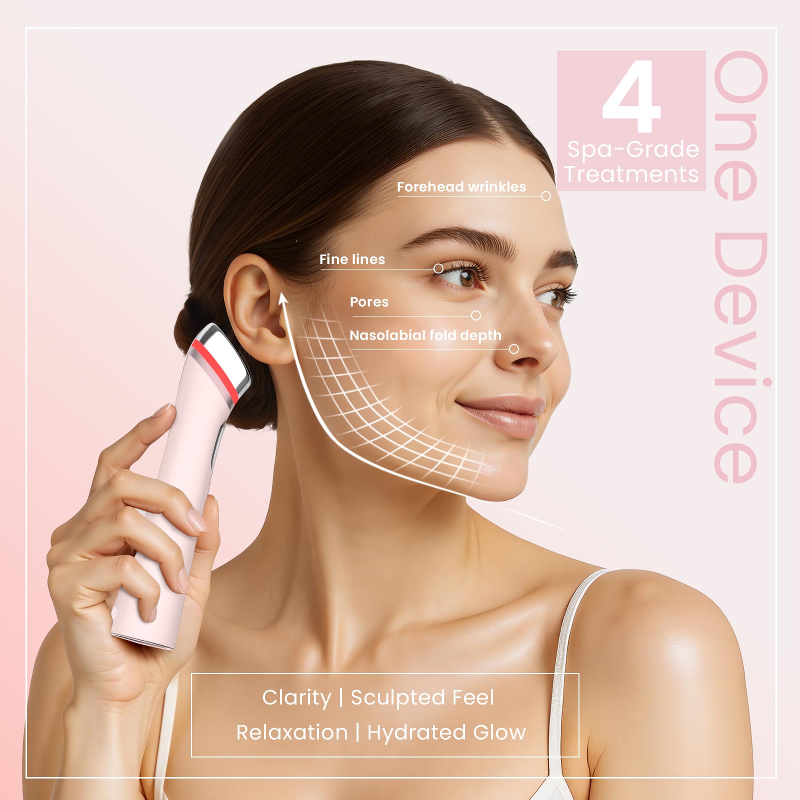 Magivol Face Lift Device LED jaune pour une apparence lumineuse et revitalisée.