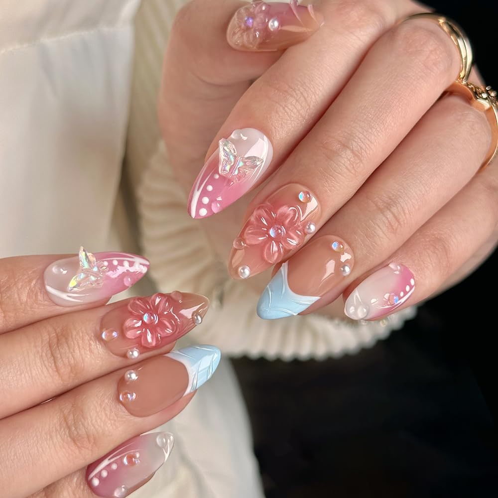 MAGLFELL Kit DIY d'ongles press-on – tout le nécessaire pour une application rapide.