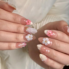 MAGLFELL ongles imprimé leopard 3D – motif tendance pour sorties.