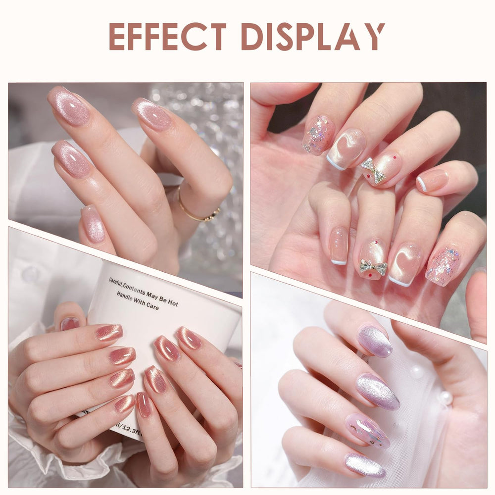 Aimant cœur pour vernis gel effet œil de chat, force magnétique puissante pour attirer les particules.