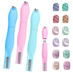 Aimant cœur pour vernis gel effet œil de chat, premier plan cœur élégant.