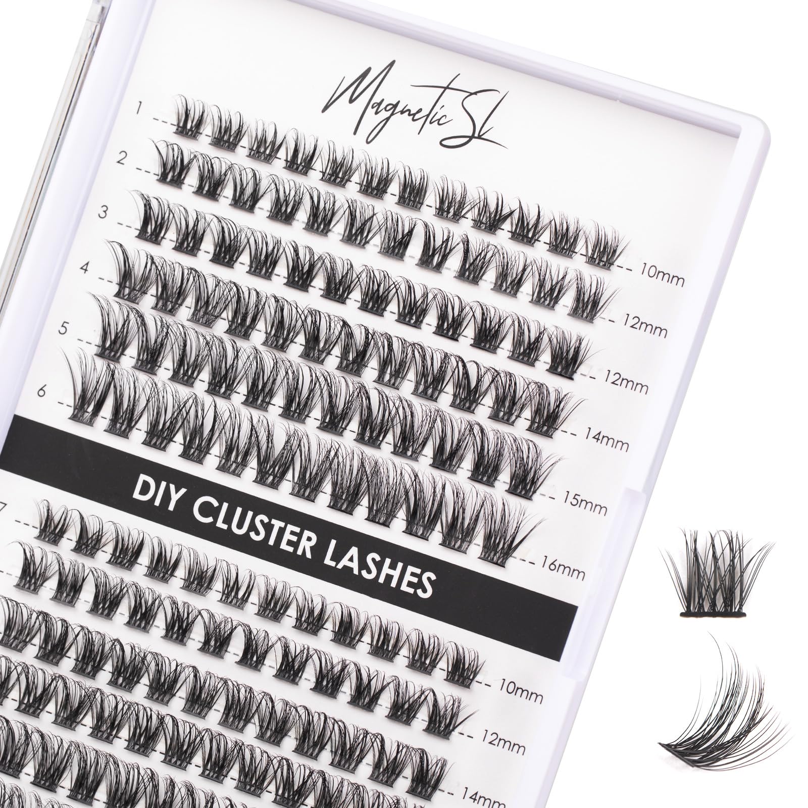 Magnetic SL Lash Clusters : boîte de 144 cils faciles à appliquer à domicile