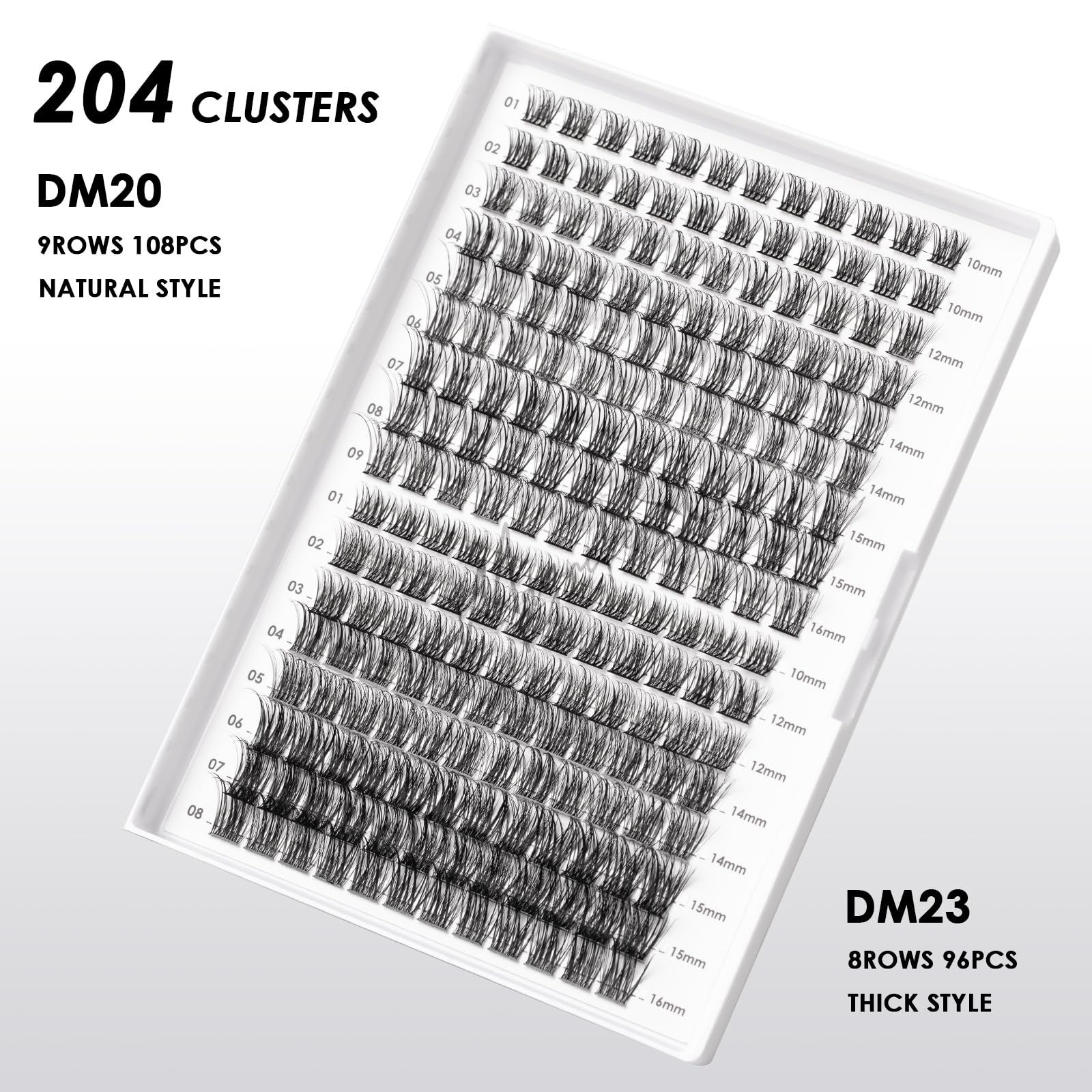 Longueurs 10-16 mm des faisceaux Magnetic SL pour styles variés