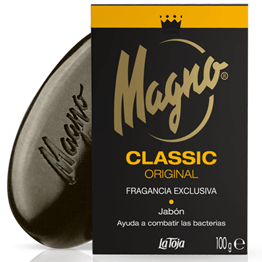 Boîte Magno Classic Black 8-pack, présentation pratique pour la salle de bain.