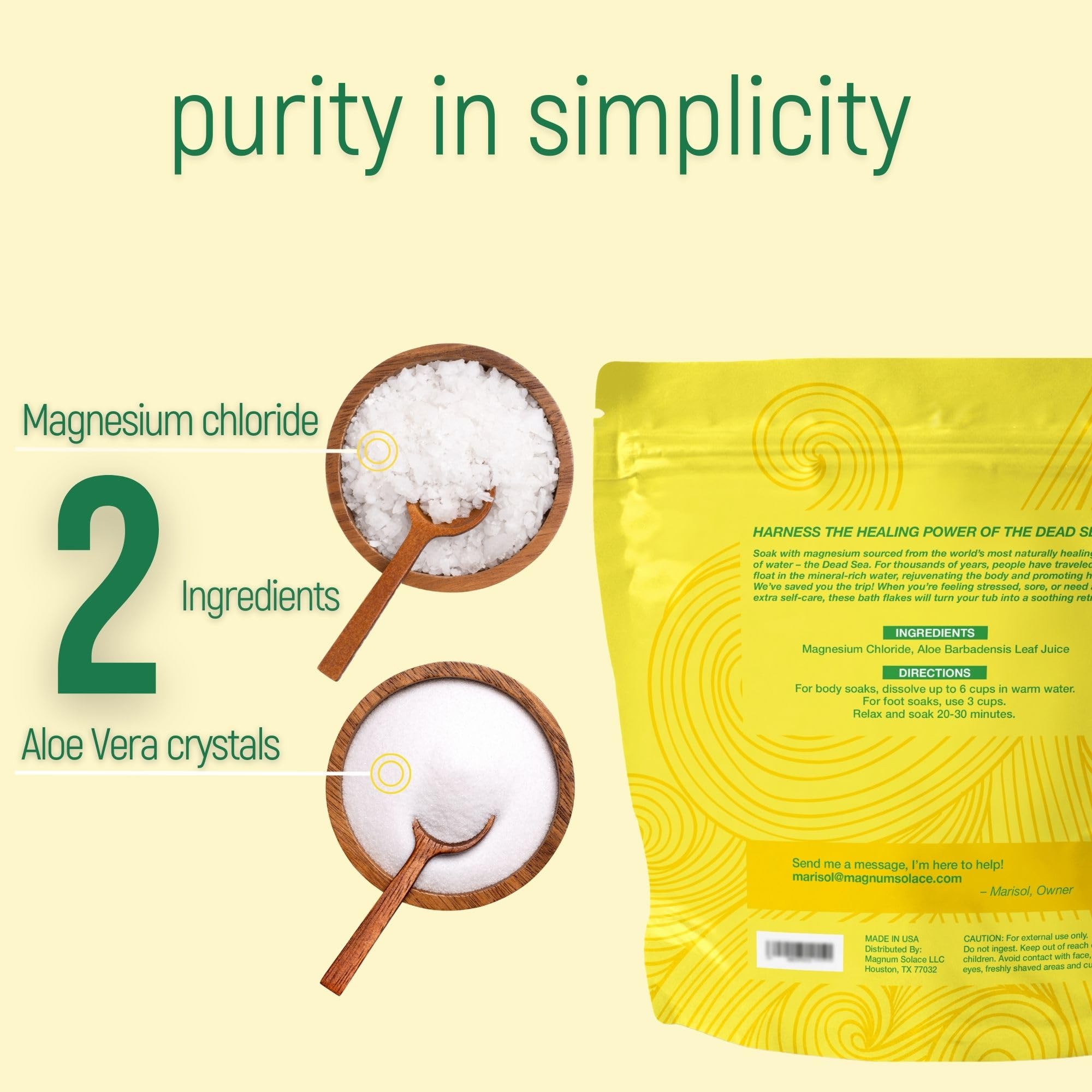 Crème magnésium après-bain Magnum Solace pour hydratation