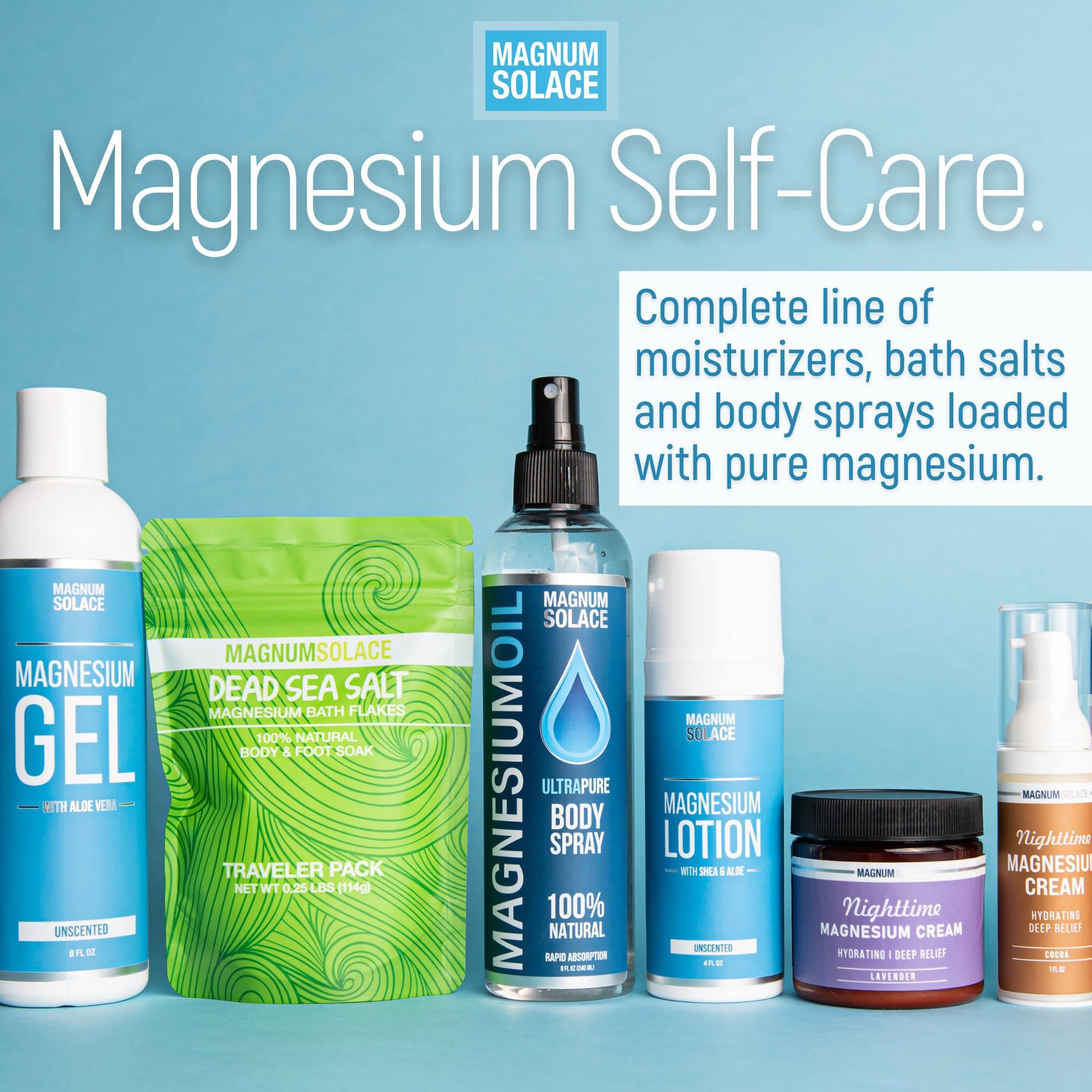 Magnum Solace crème magnésium, hydratation après bain
