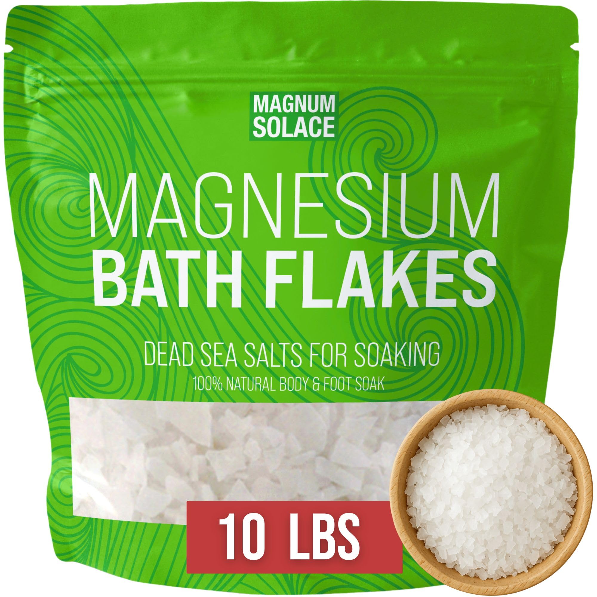 Magnum Solace flocons magnésium pour bain, détente musculaire douce