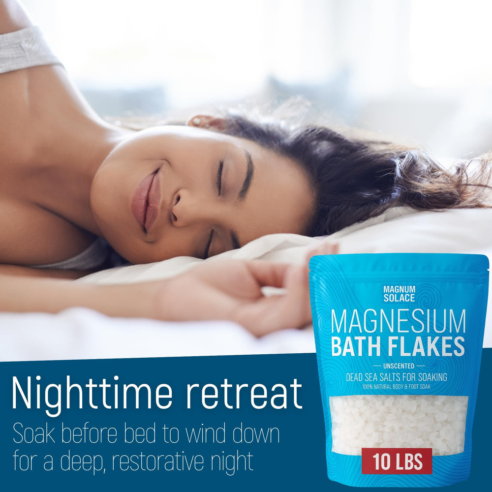 Nighttime bath setup with Magnum Solace for unwind and calm.