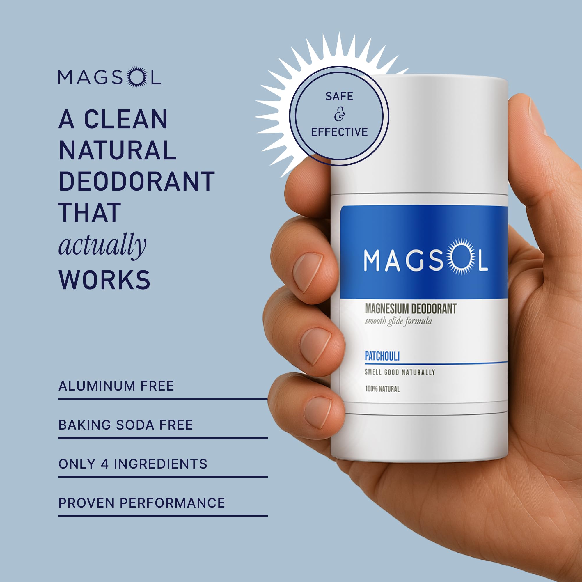 Magsol Déodorant Homme – application lisse et confortable.