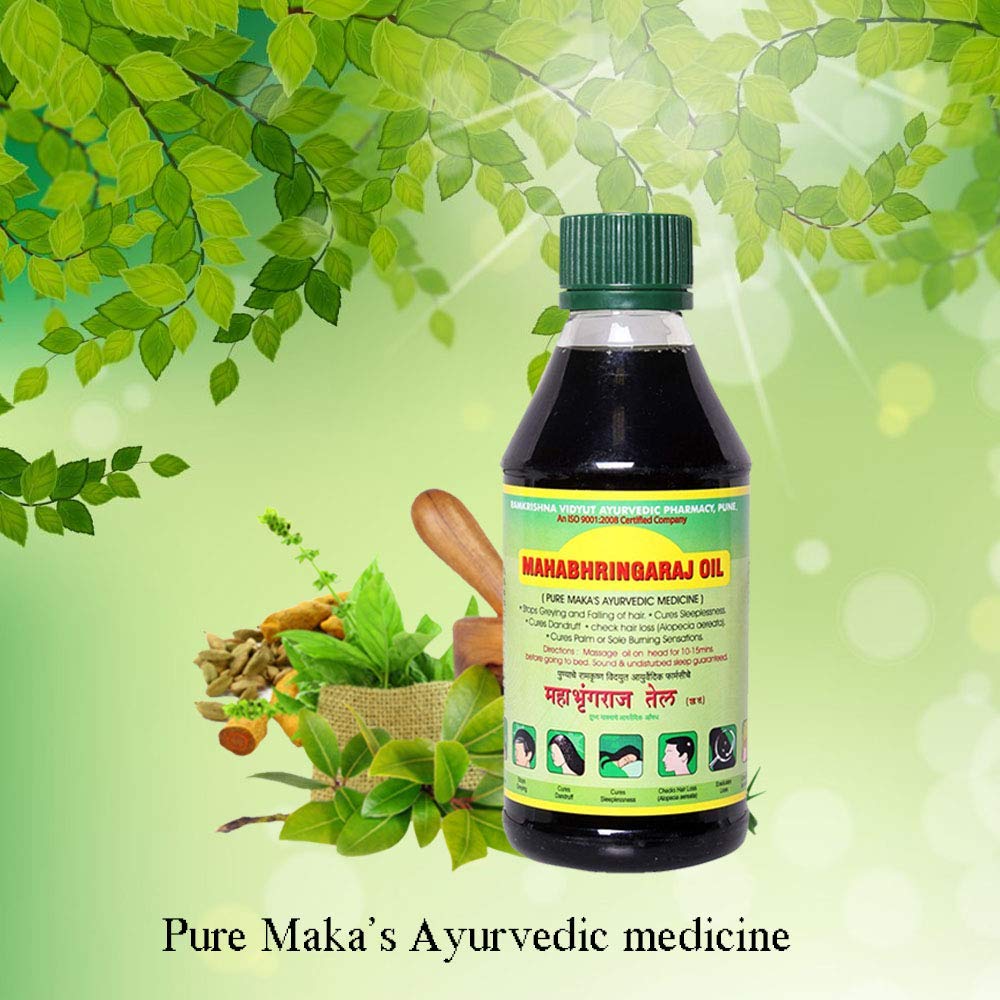 Mahabhringaraj Oil – résultats capillaires à long terme pour une chevelure soutenue.