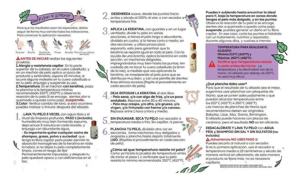Composition naturelle du Ritual Botanico – huiles et acides aminés pour nutrition