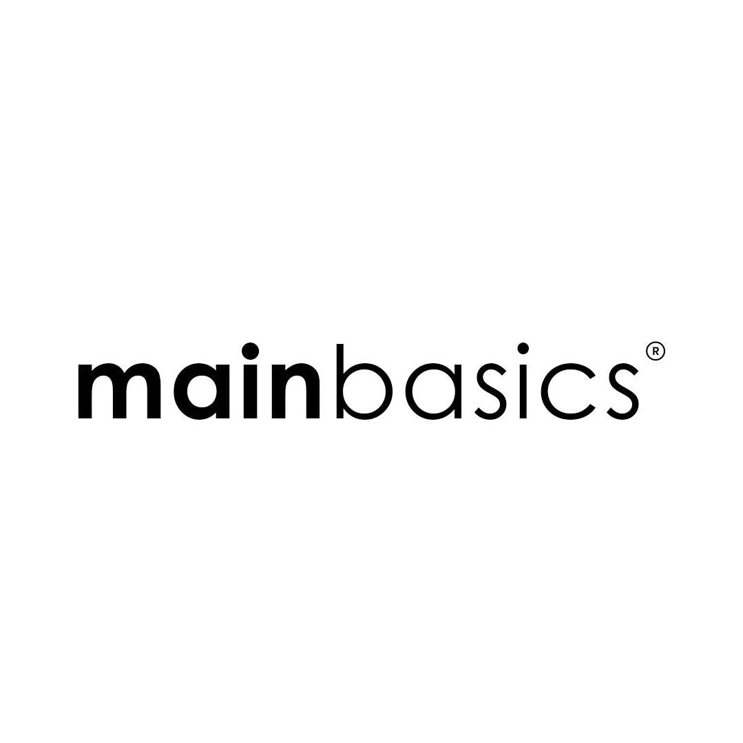 Design beige discret MainBasics bande velours pour un look naturel.