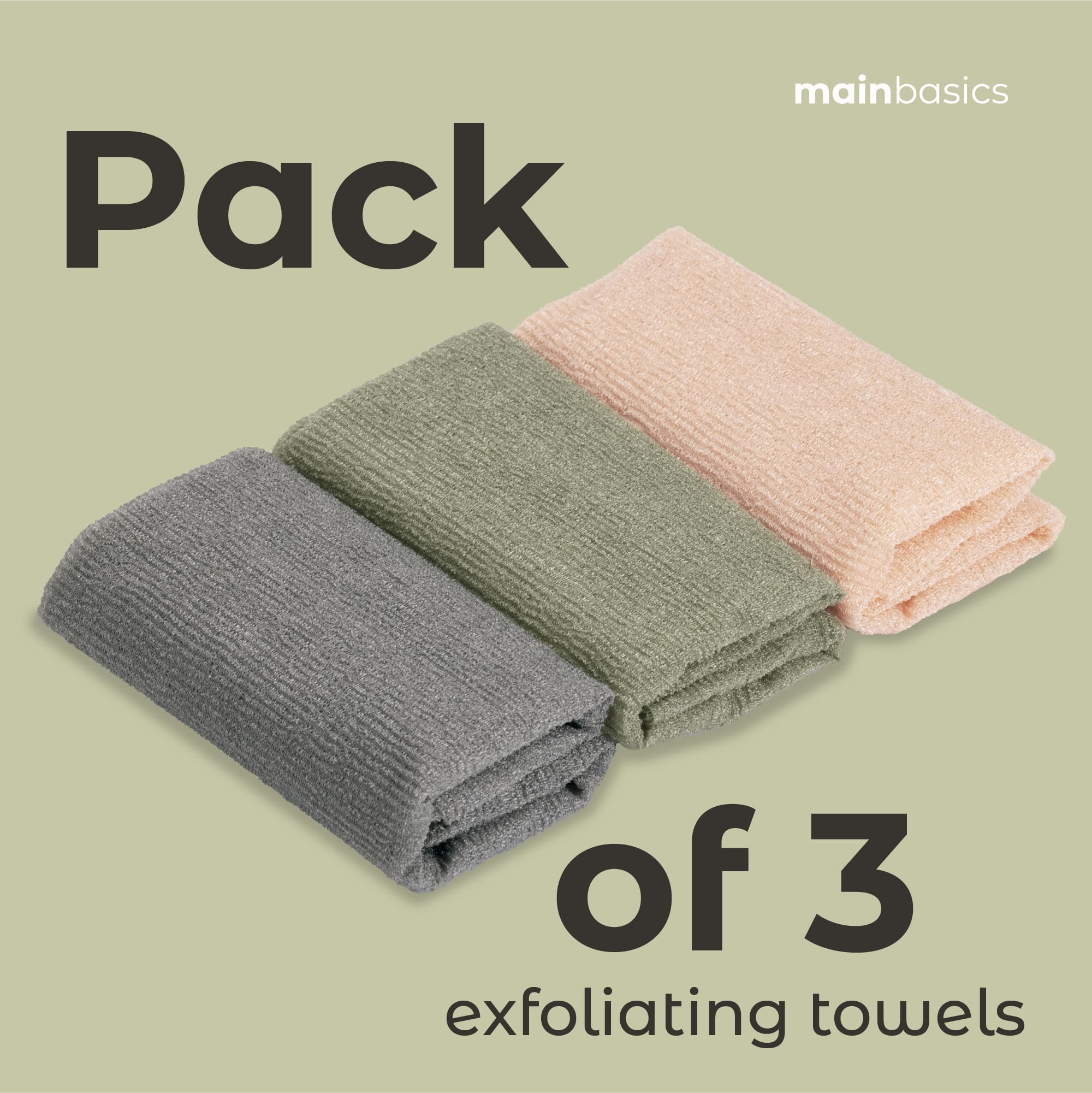 MainBasics Exfoliant Douche: séchage rapide pour un rangement efficace et durable.