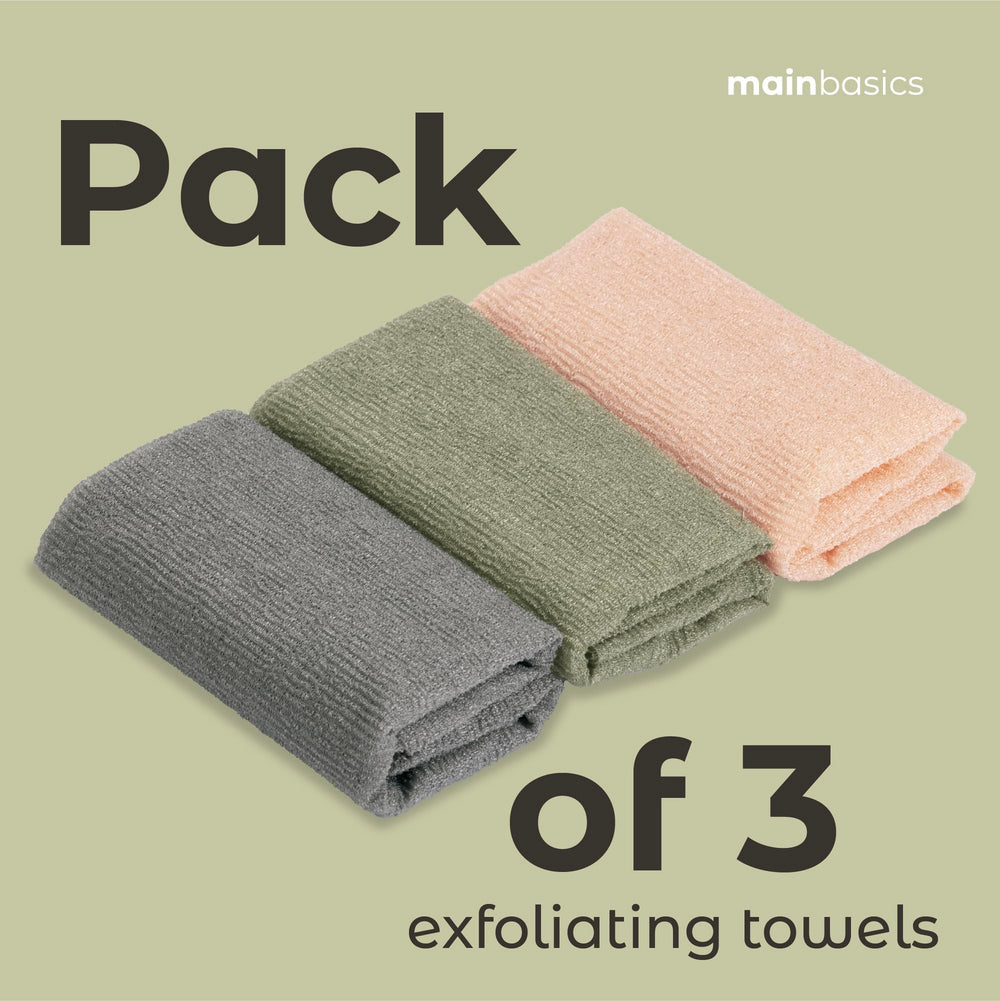 MainBasics Exfoliant Douche: séchage rapide pour un rangement efficace et durable.