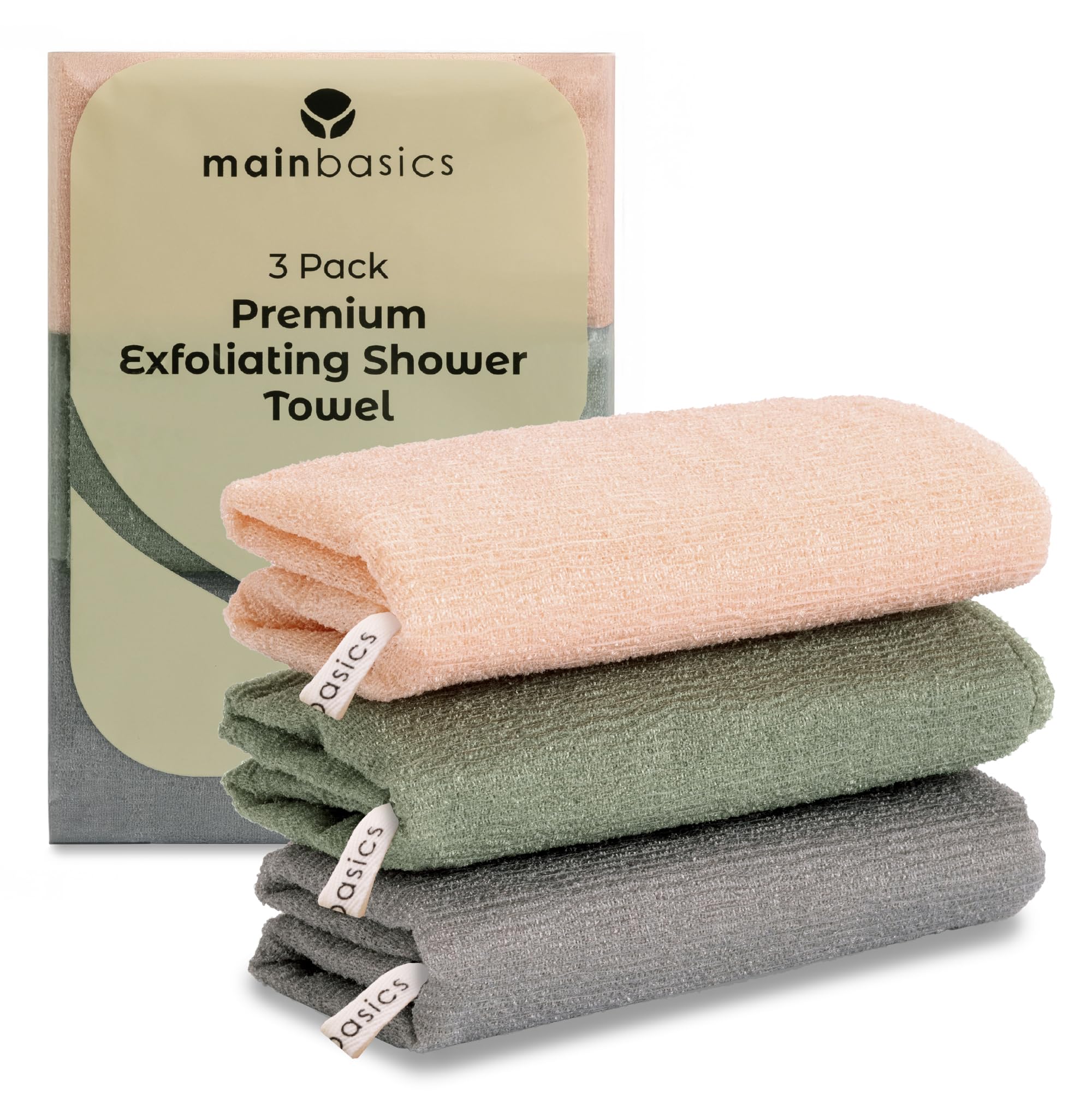 MainBasics Exfoliant Douche: texture détail pour exfolier en douceur et en profondeur.