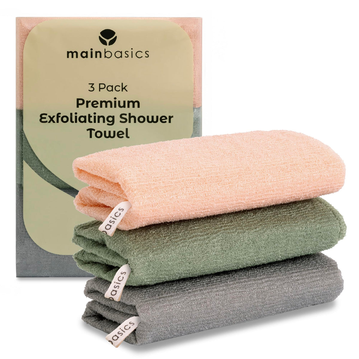MainBasics Exfoliant Douche: texture détail pour exfolier en douceur et en profondeur.