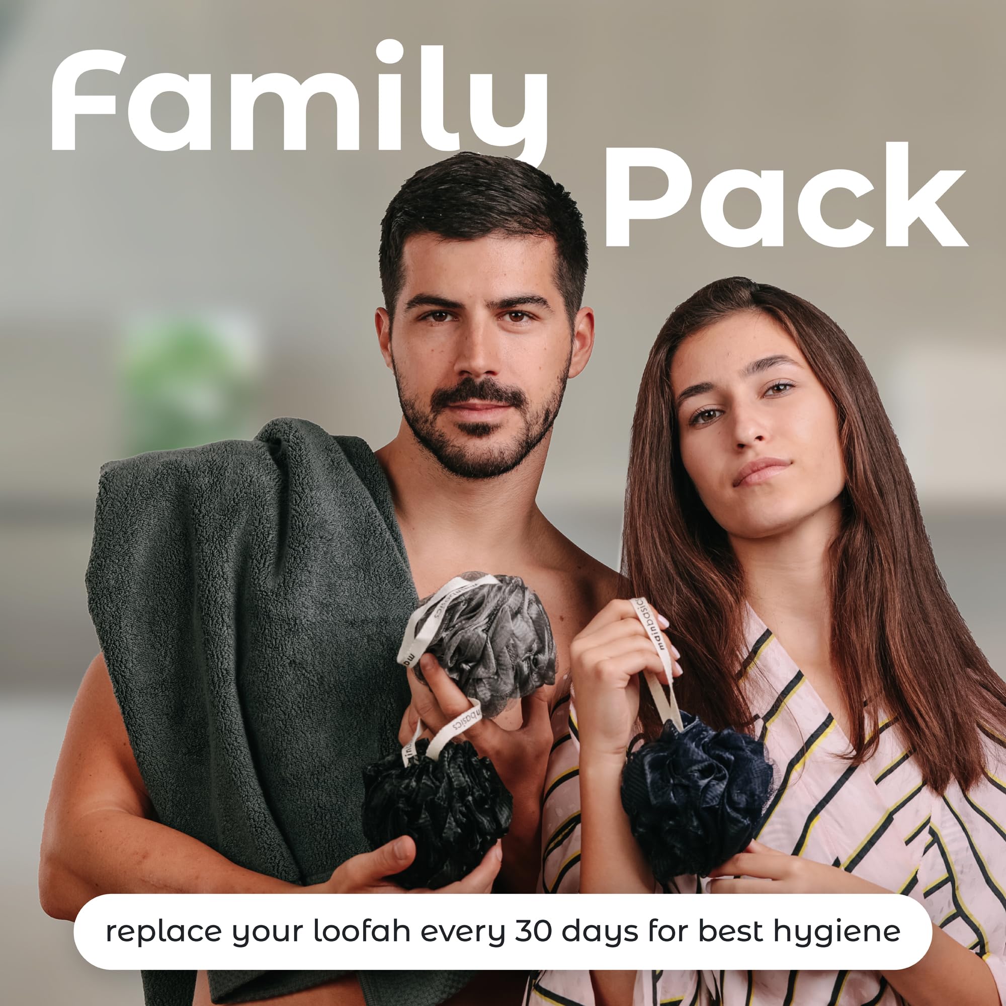 MainBasics éponge-utilisation-quotidienne, routine douche simple et efficace