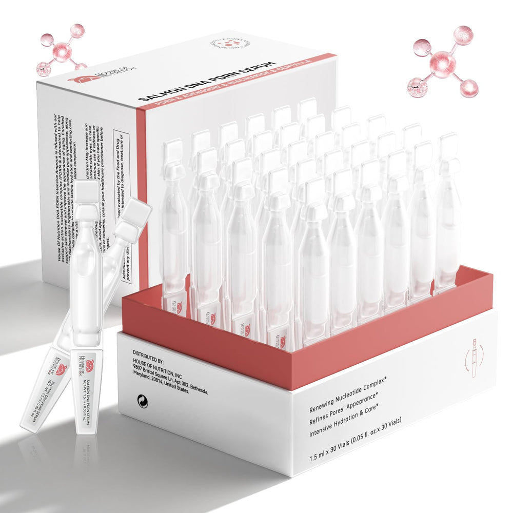 Sérum Salmon DNA Maison de Nutrition dans la bouteille, hydratation légère et absorption rapide.