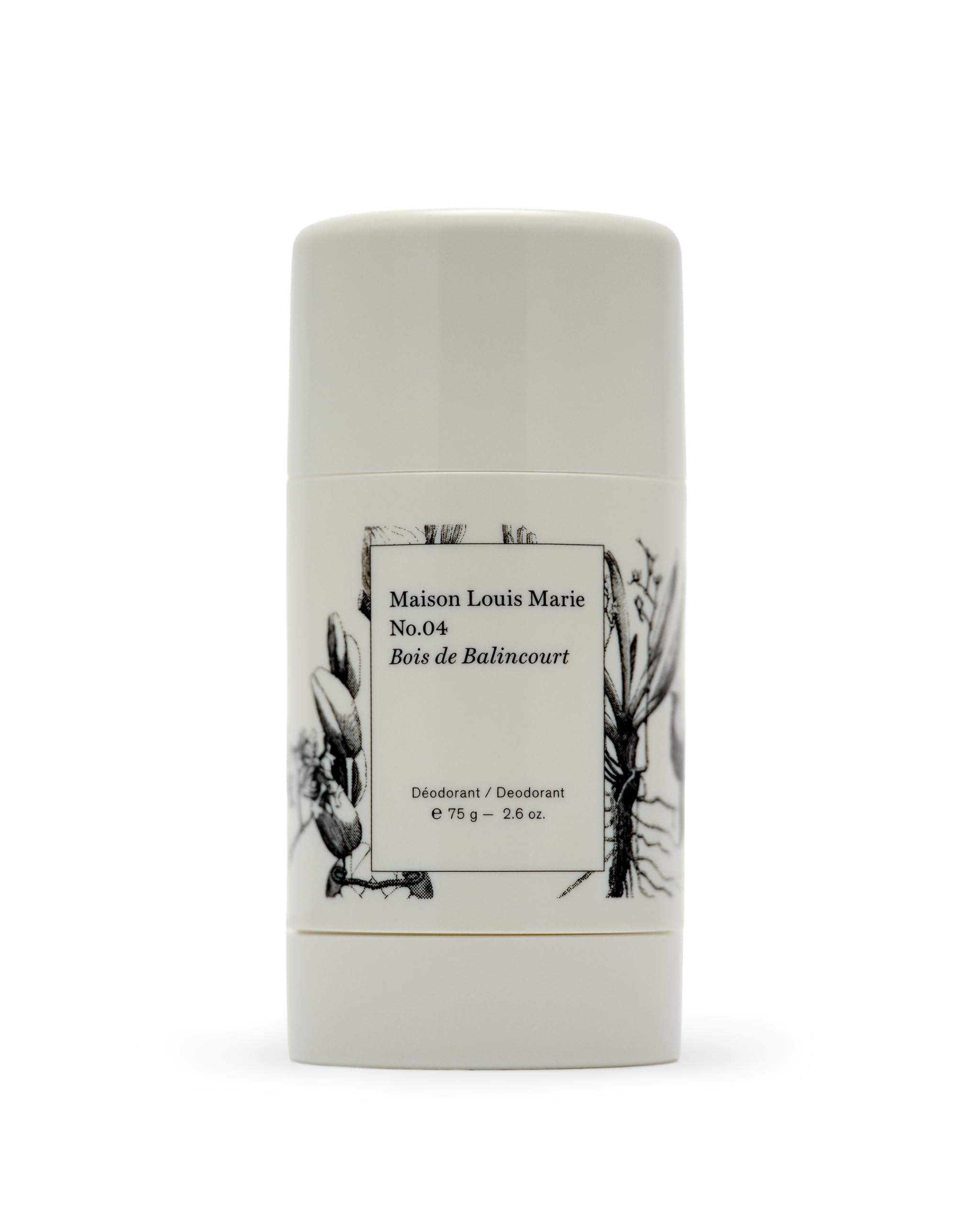 Maison Louis Marie No.04 Bois de Balincourt – bouteille déodorant, parfum boisé chaleureux.