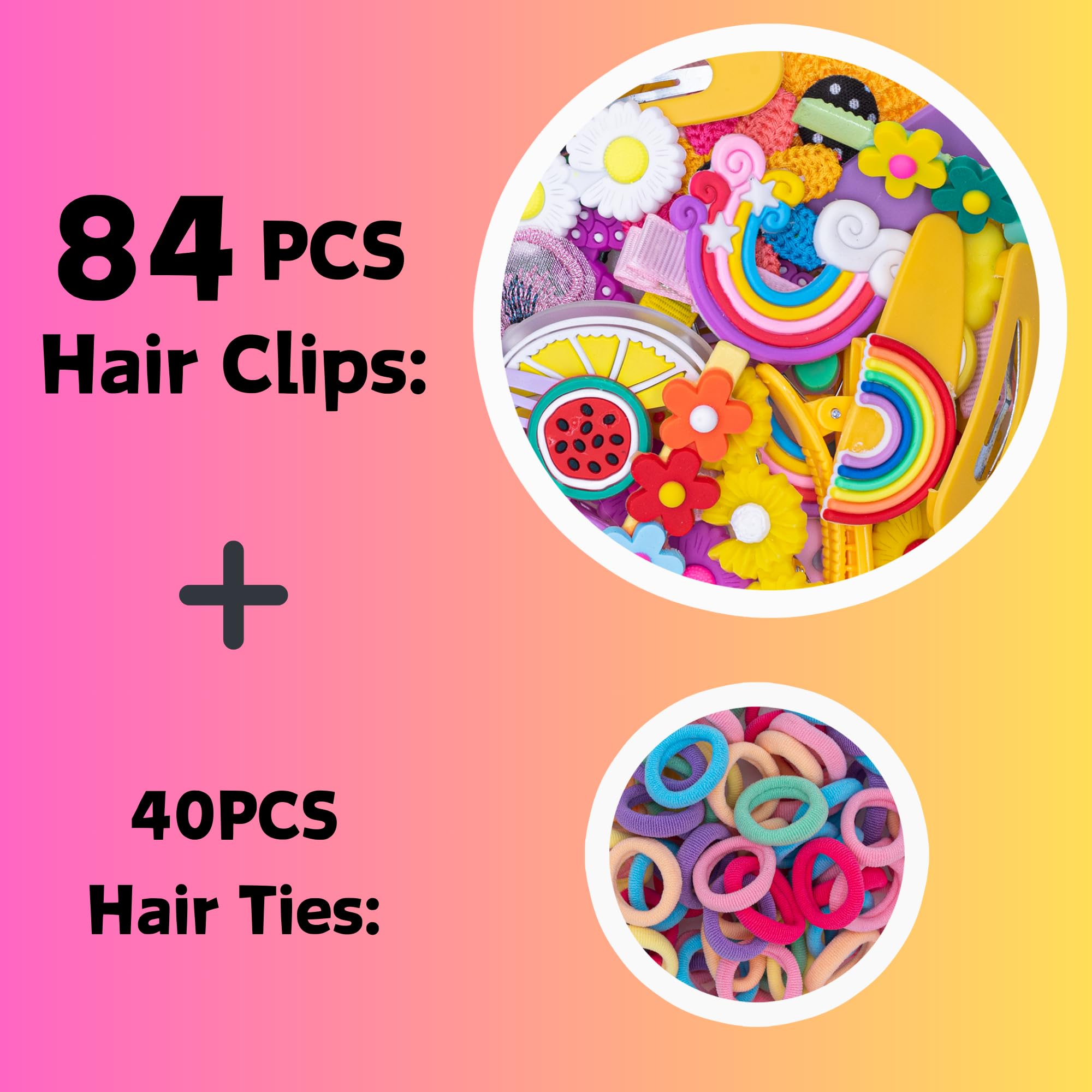 MAITIANISK clip-cheveux arc-en-ciel : couleurs vives pour un look quotidien joyeux.
