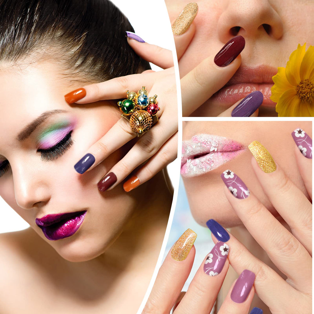 Boite rangement Maitys pour stickers ongles, pratique et compacte.
