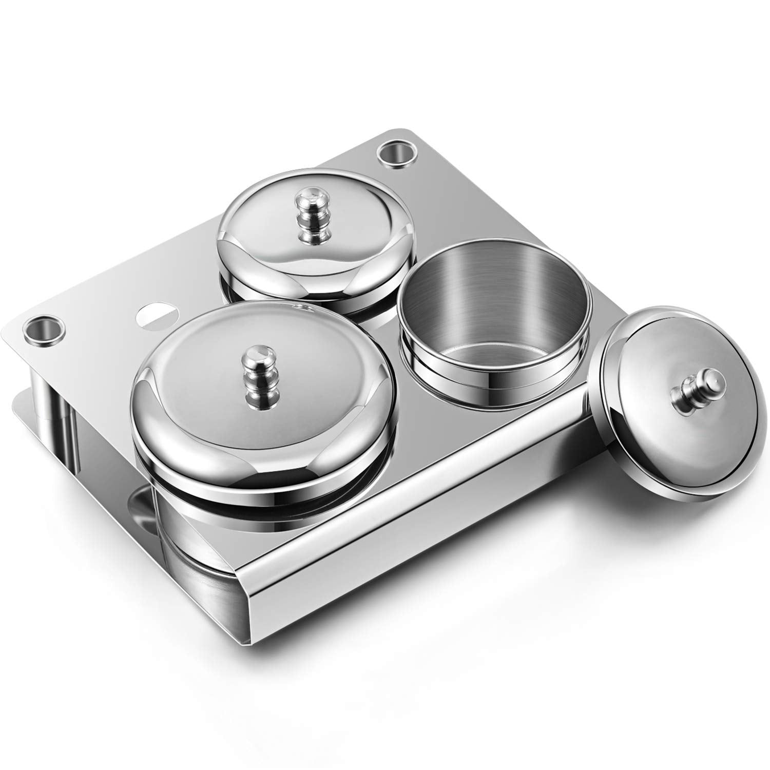 Maitys bol en acier inoxydable – lot de 3 pour mélanger et stocker poudre et liquide.