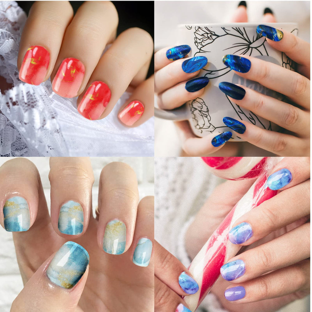 Maitys designs couleurs vibrants pour styles ongles variés.