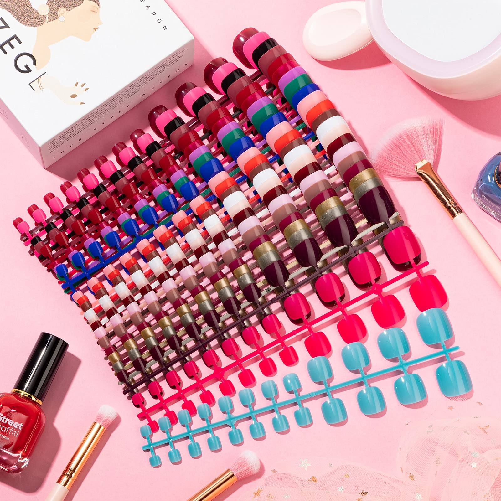 Maitys ensemble d'ongles des orteils, idéal pour salons ou usage personnel.