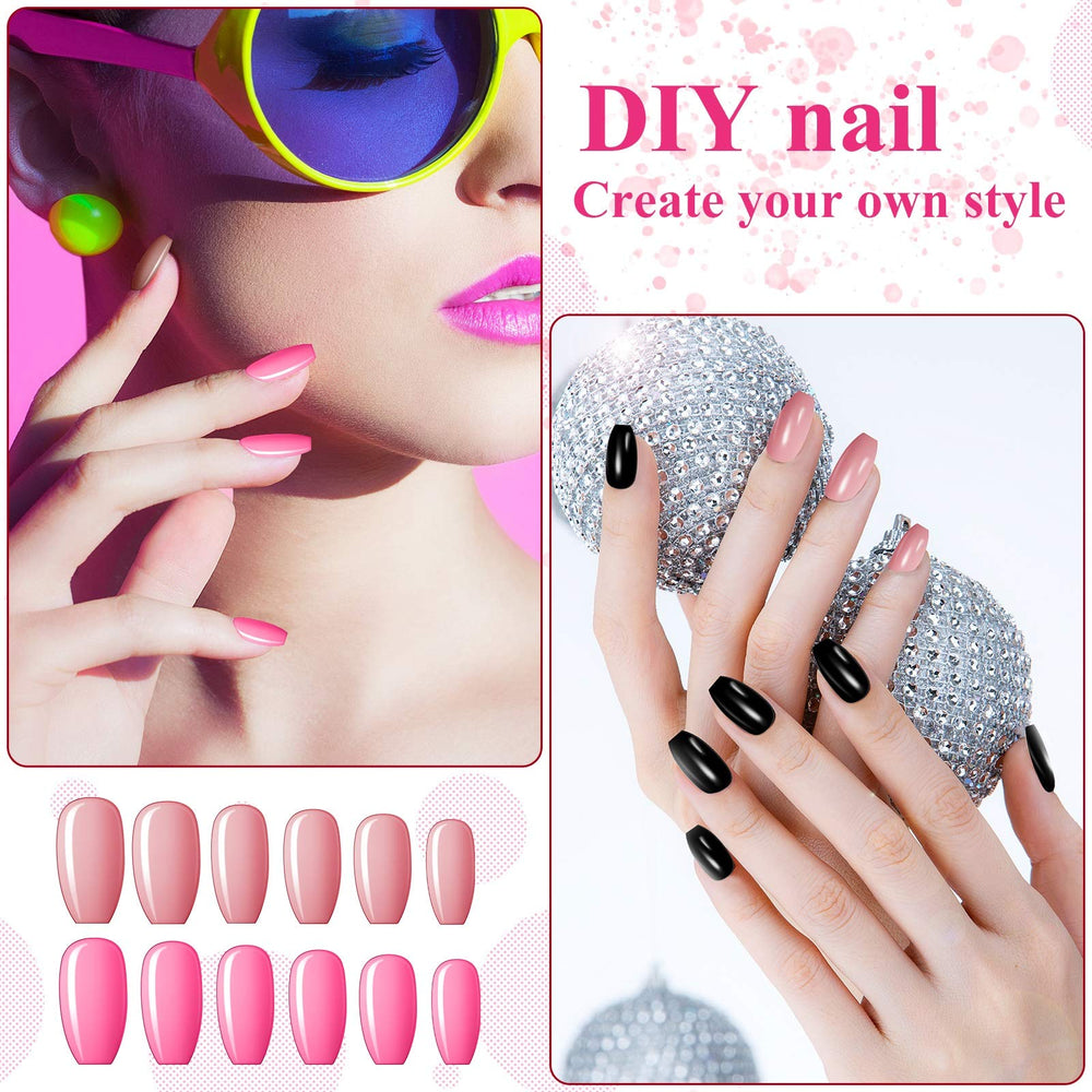 Maitys onglets autocollants, forme carré-ballerine, application simple et sans danger pour les ongles.