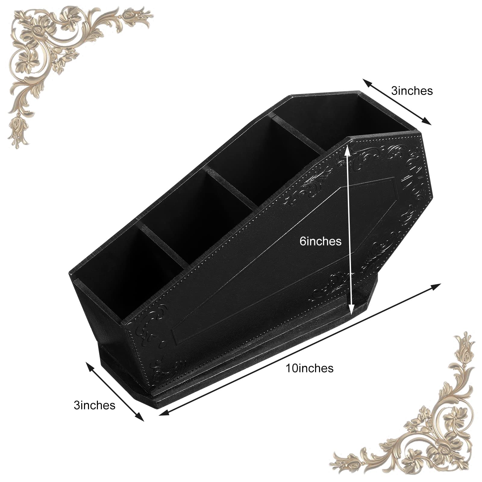 Porte-pinceaux Maitys avec quatre compartiments pour pinceaux et outils beauté