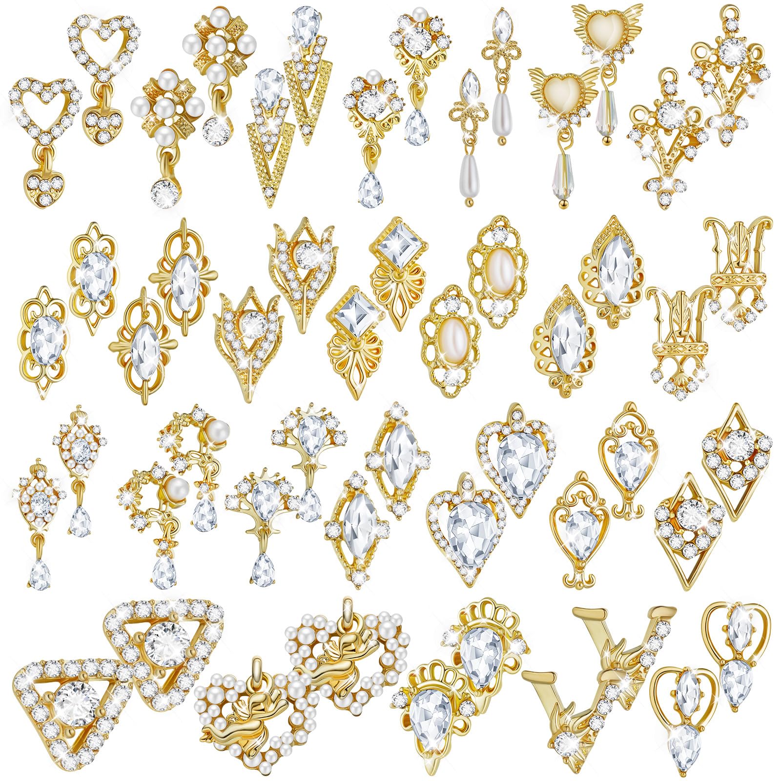 Maitys cœur-pendentif pour ongles, look romantique et durable.