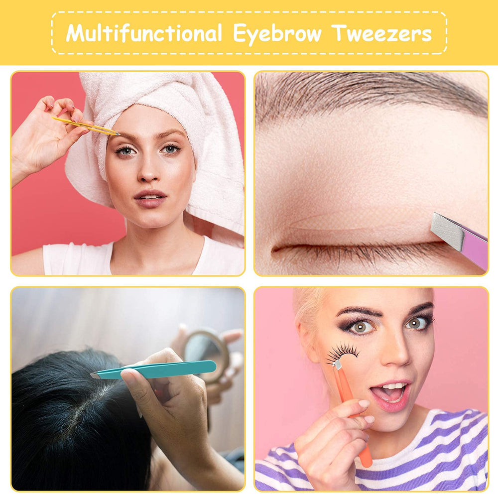 Maitys pince à poils du visage inclinée, adaptée aux sourcils et barbe légère.