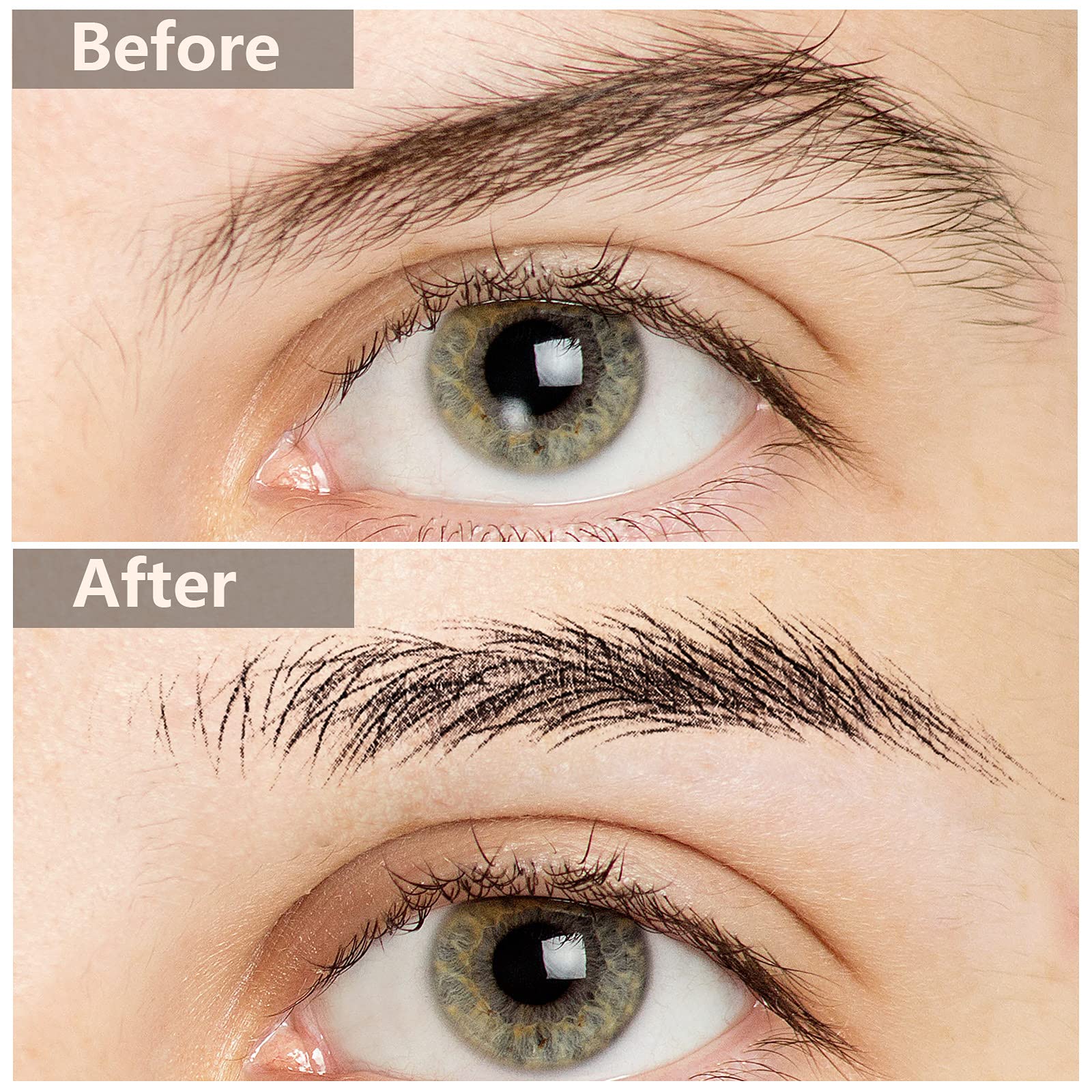 Application facile des décalques sourcils Maitys en quelques gestes.