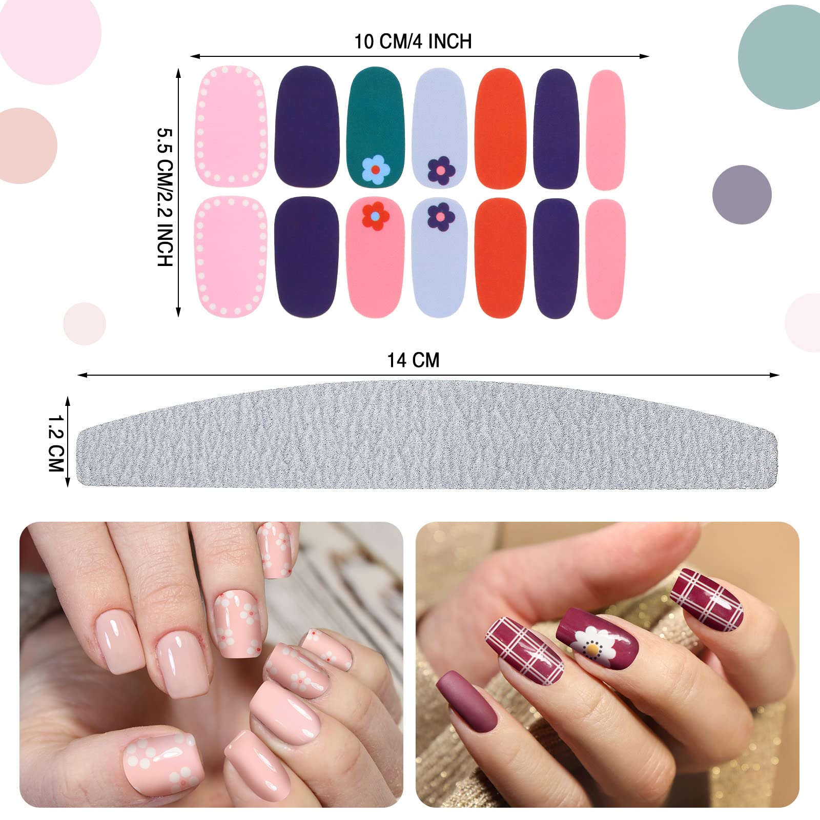 Maitys stickers ongles couleurs diverses pour assortir chaque tenue.
