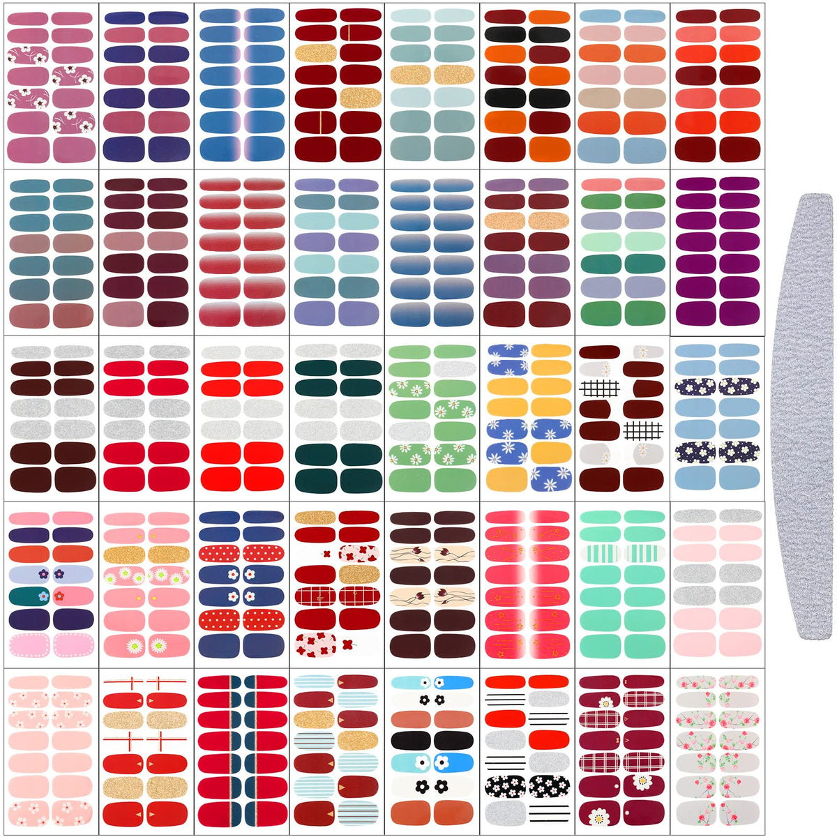 Ensemble complet Maitys de stickers ongles pour un look personnalisé.