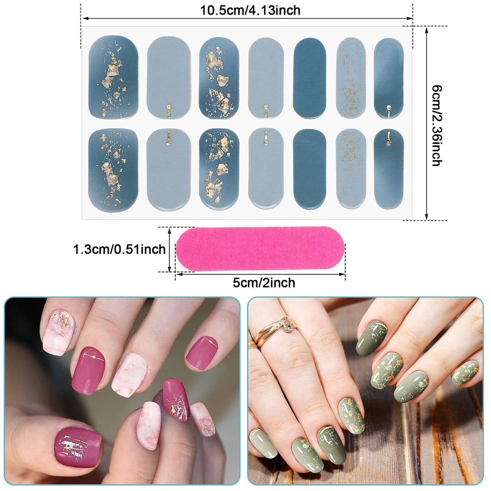 Maitys stickers ongles-paillettes multicolores, finitions festives et variées.