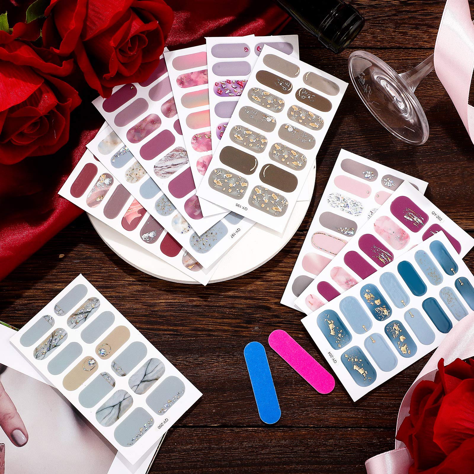 Maitys stickers usage polyvalent pour ongles naturels et faux ongles.