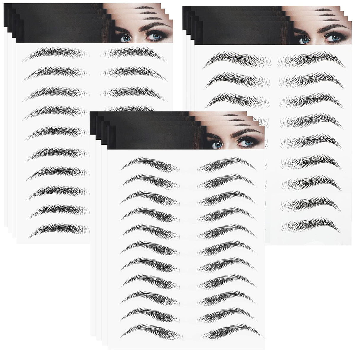 Maitys tatouages sourcils 4D imitation-poils pour un regard naturel et fluide