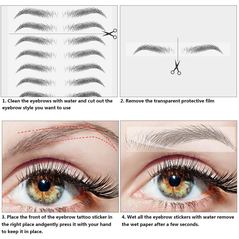 Maitys transferts sourcils imperméables: résistant à l'eau pour un regard durable.