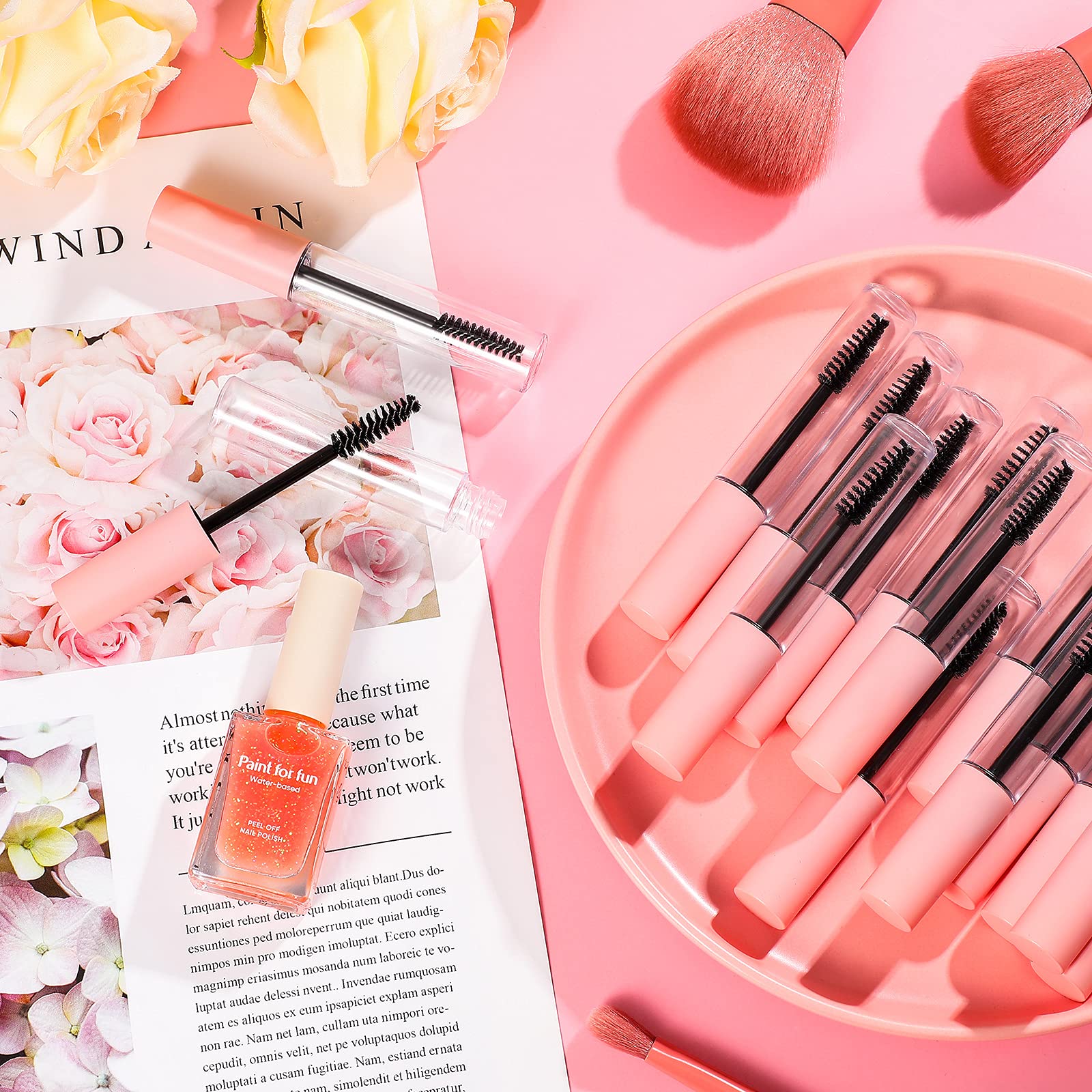 Maitys tubes mascara portables 10 ml, idéal pour le sac à main.