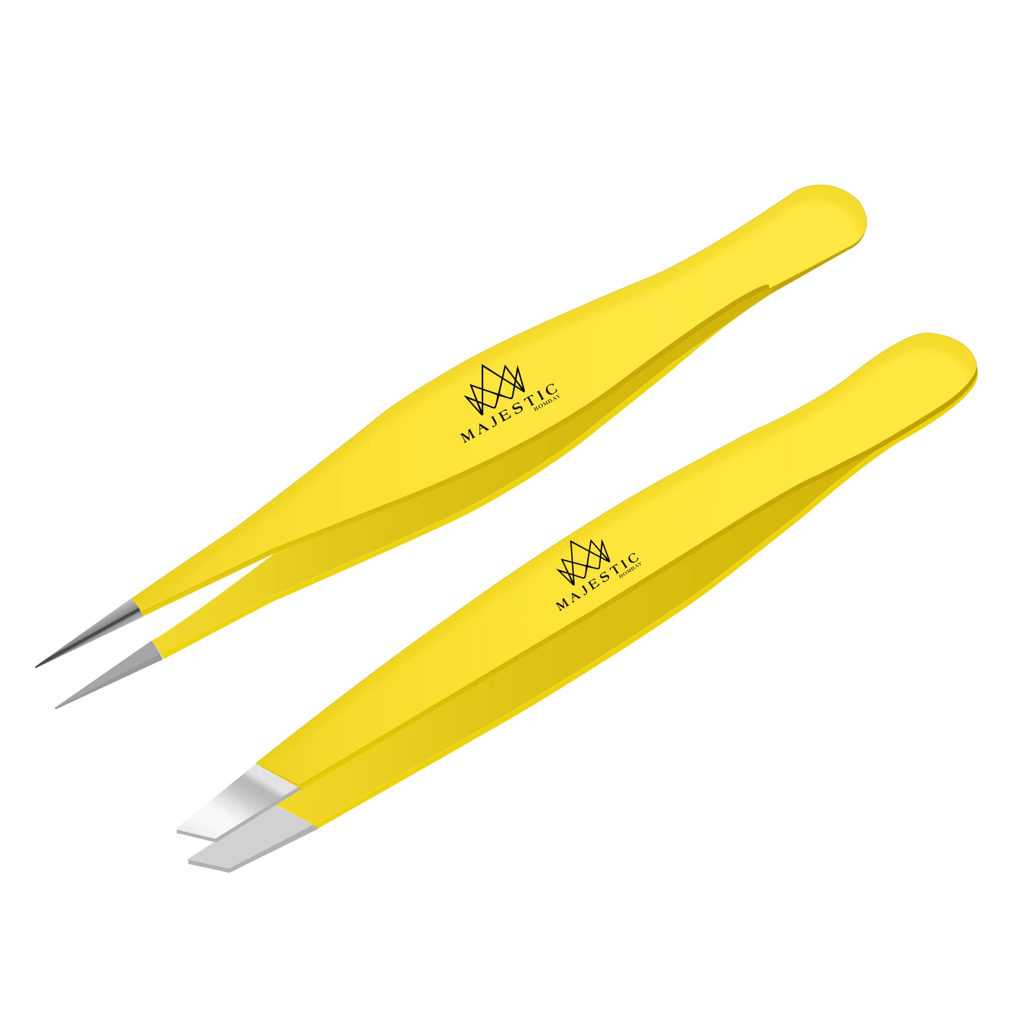 Pinces Majestic Bombay Fine Point pour une précision nette sur les pointes fines.
