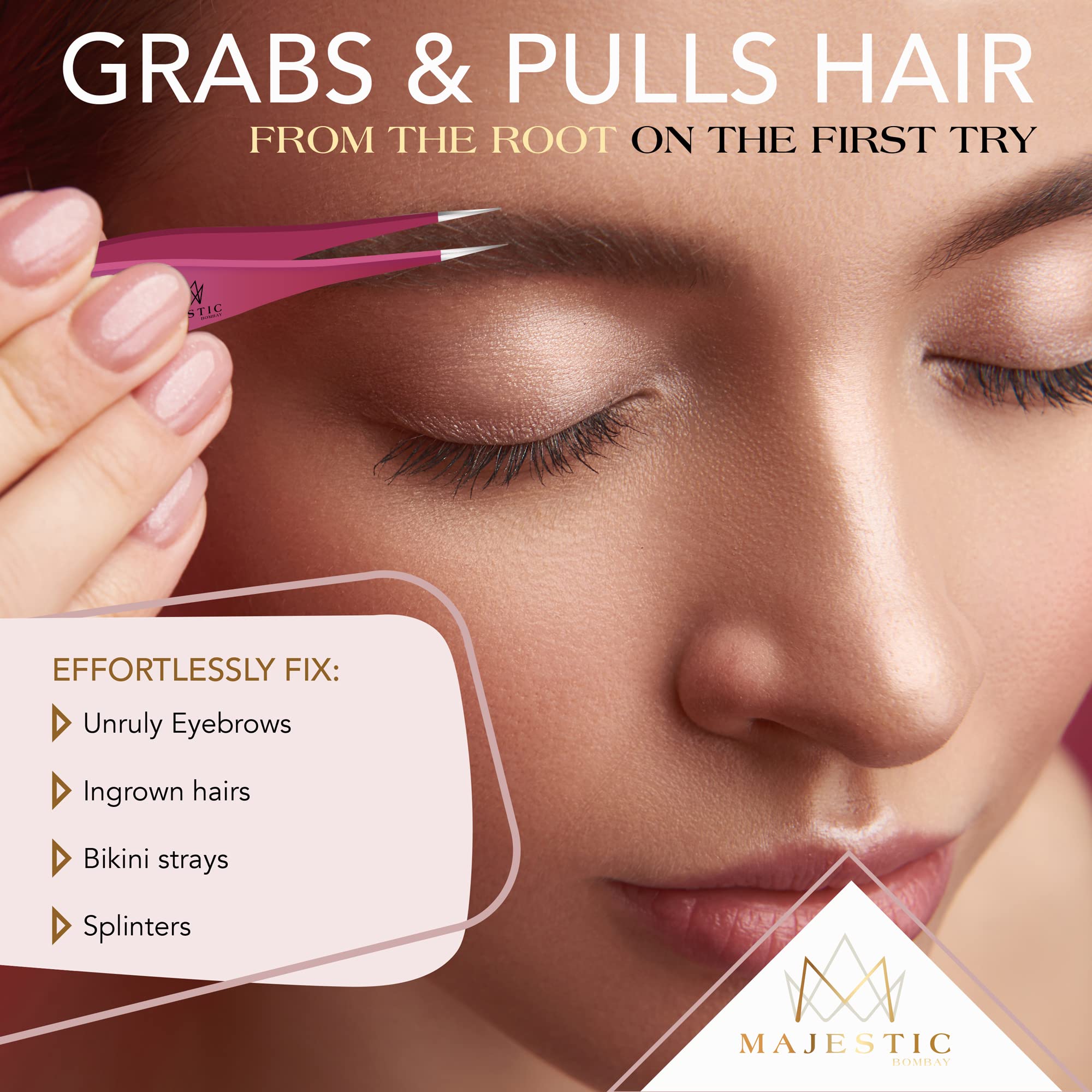 Utilisation beauté professionnelle avec Majestic Bombay, parfaite pour faux cils et ongles