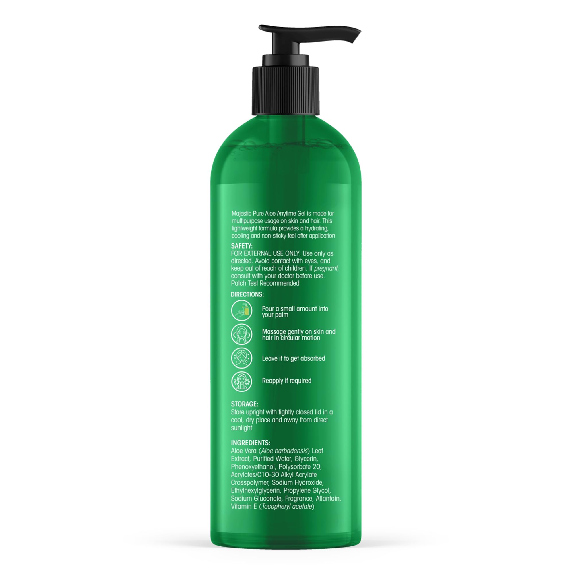 Gel usage quotidien Majestic Pure soin polyvalent pour routine facile.