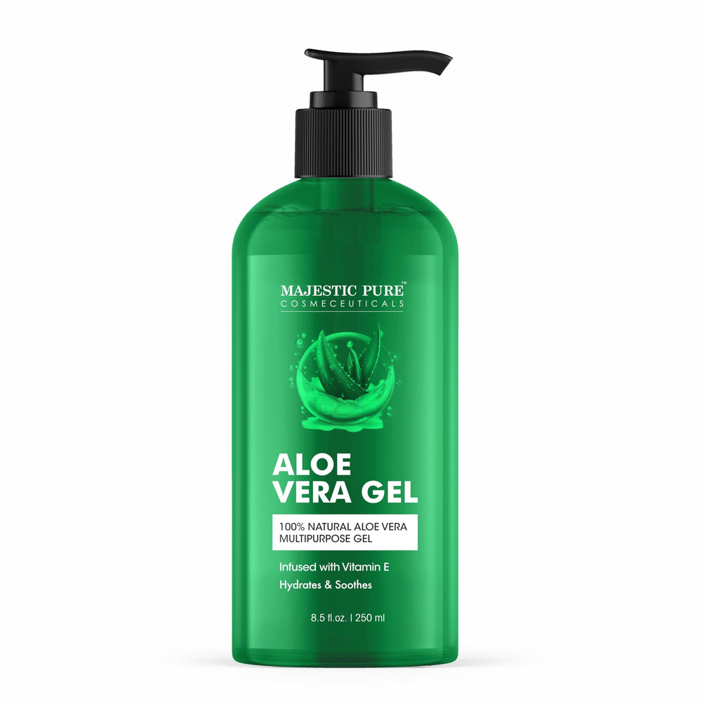 Gel visage Majestic Pure apaise et réhydrate rapidement la peau.