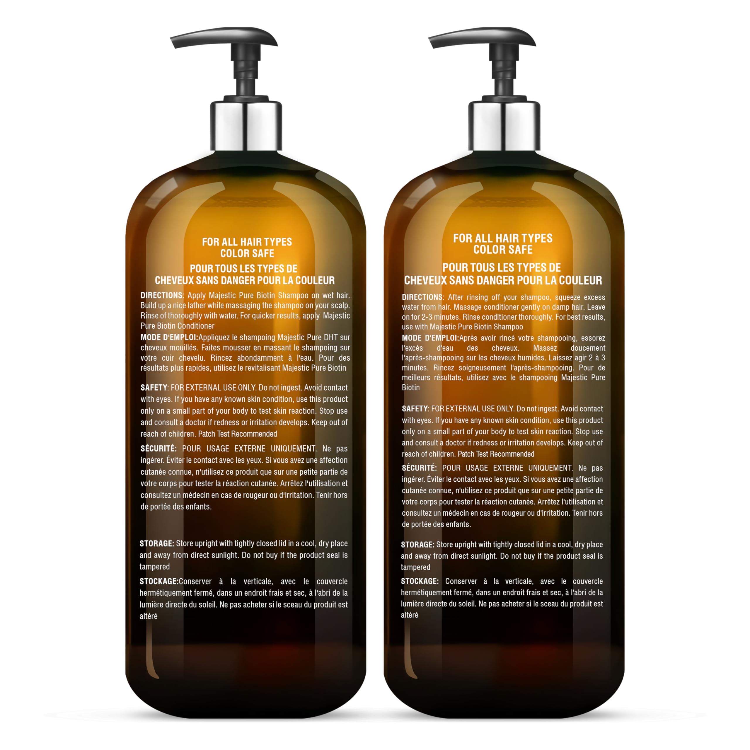 Shampoing Majestic Pure – mousse riche prête au lavage.