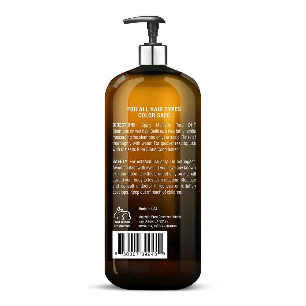 Texture des cheveux après lavage avec Majestic Pure Biotin Shampoing.