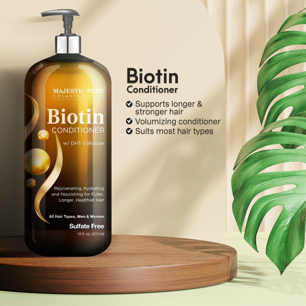 Majestic Pure Biotine – Formulation sans sulfates, lavage doux pour tous les cheveux.