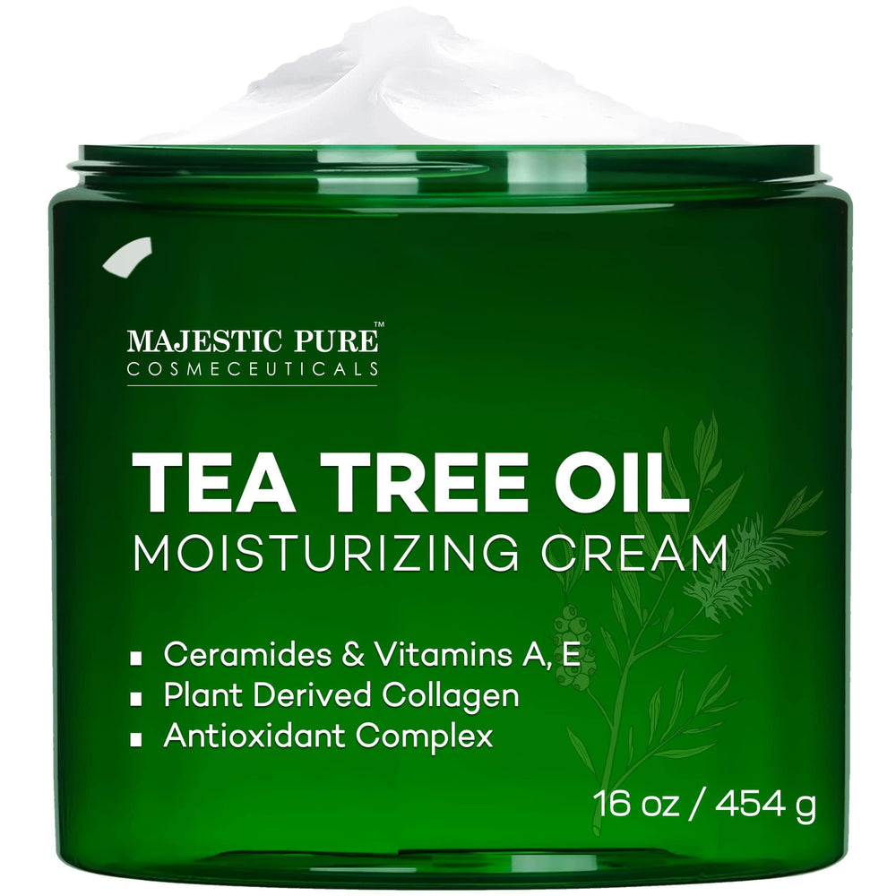 Crème Majestic Pure à l'arbre-a-the pour le visage, hydratation légère et rapide