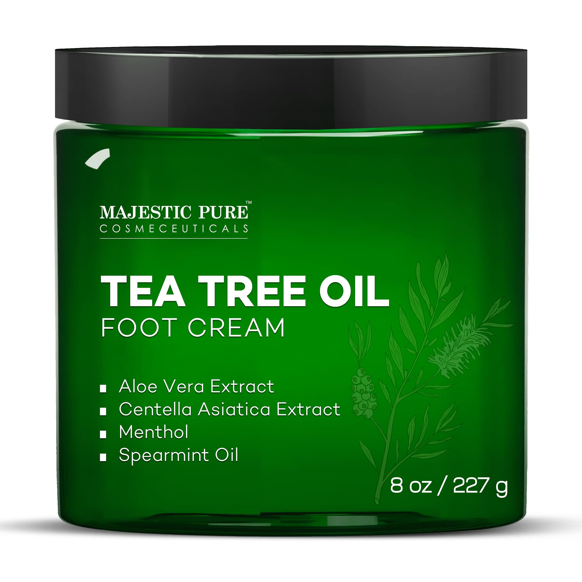 Majestic Pure Crème Pied Arbre Thé Application : hydrate et apaise la peau